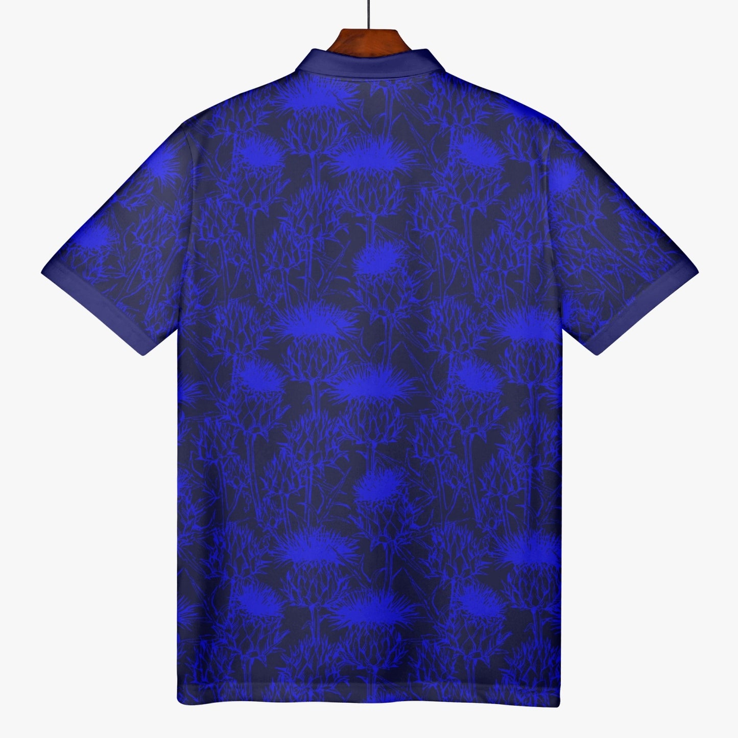 Scottish Thistle AOP Men Polo Shirt
