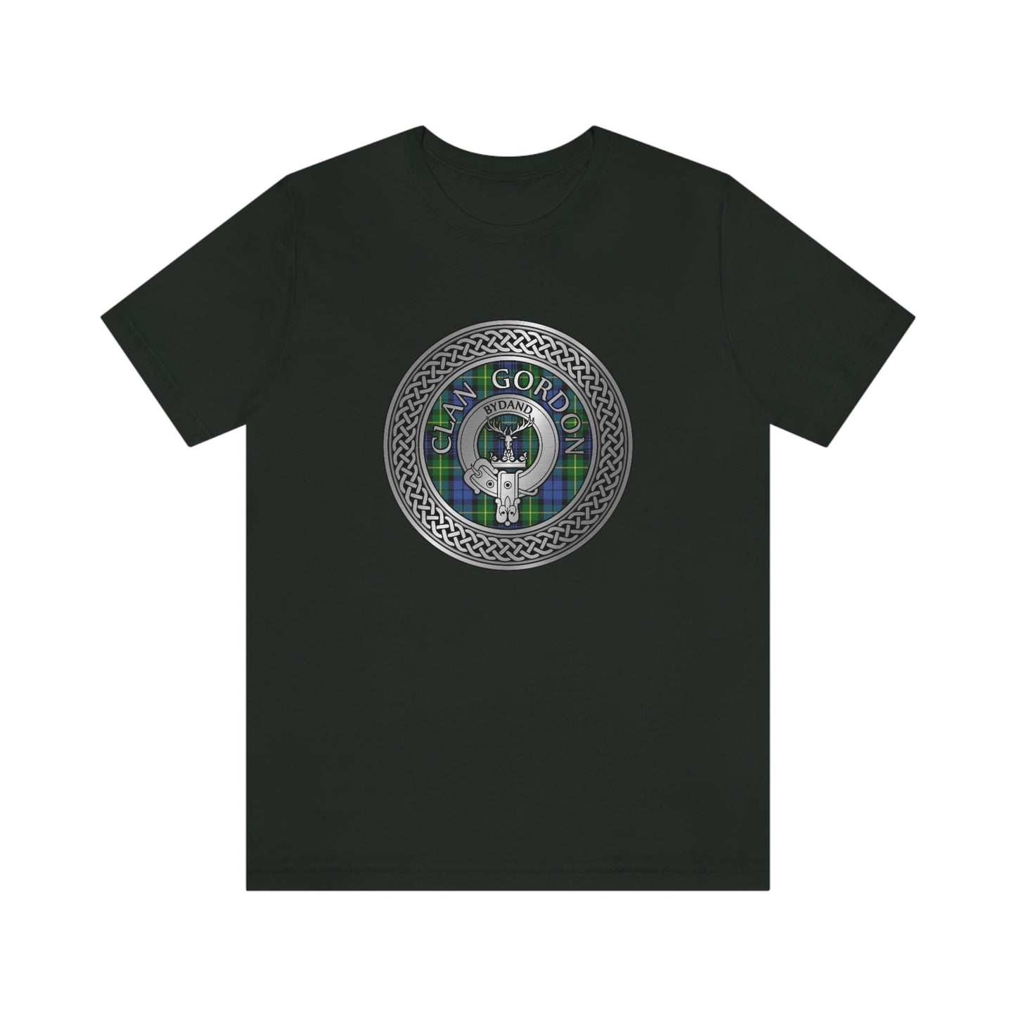 Clan Gordon Crest & Tartan Knot T-Shirt
