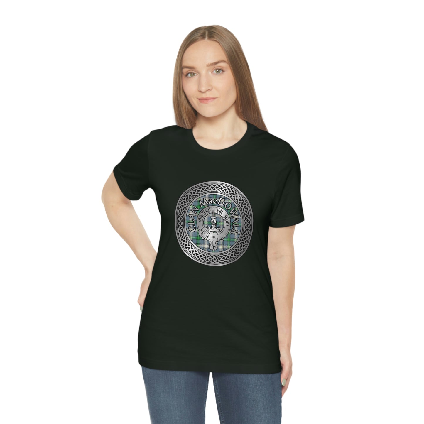 Clan MacDowall Crest & Tartan Knot T-Shirt