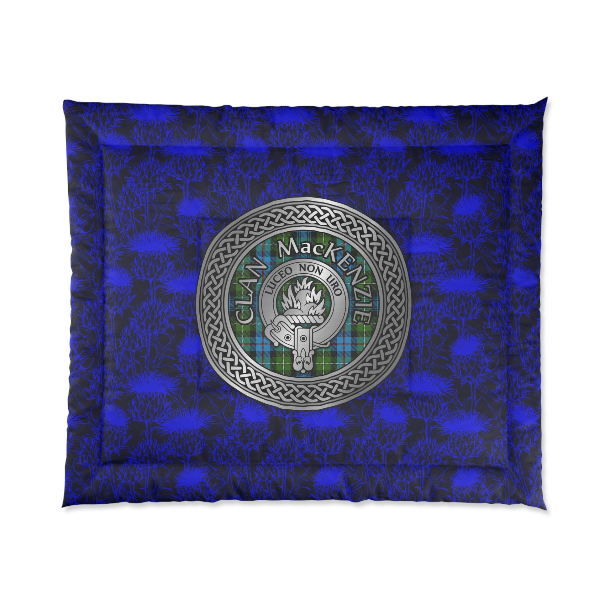 Clan MacKenzie Crest & Tartan Comforter