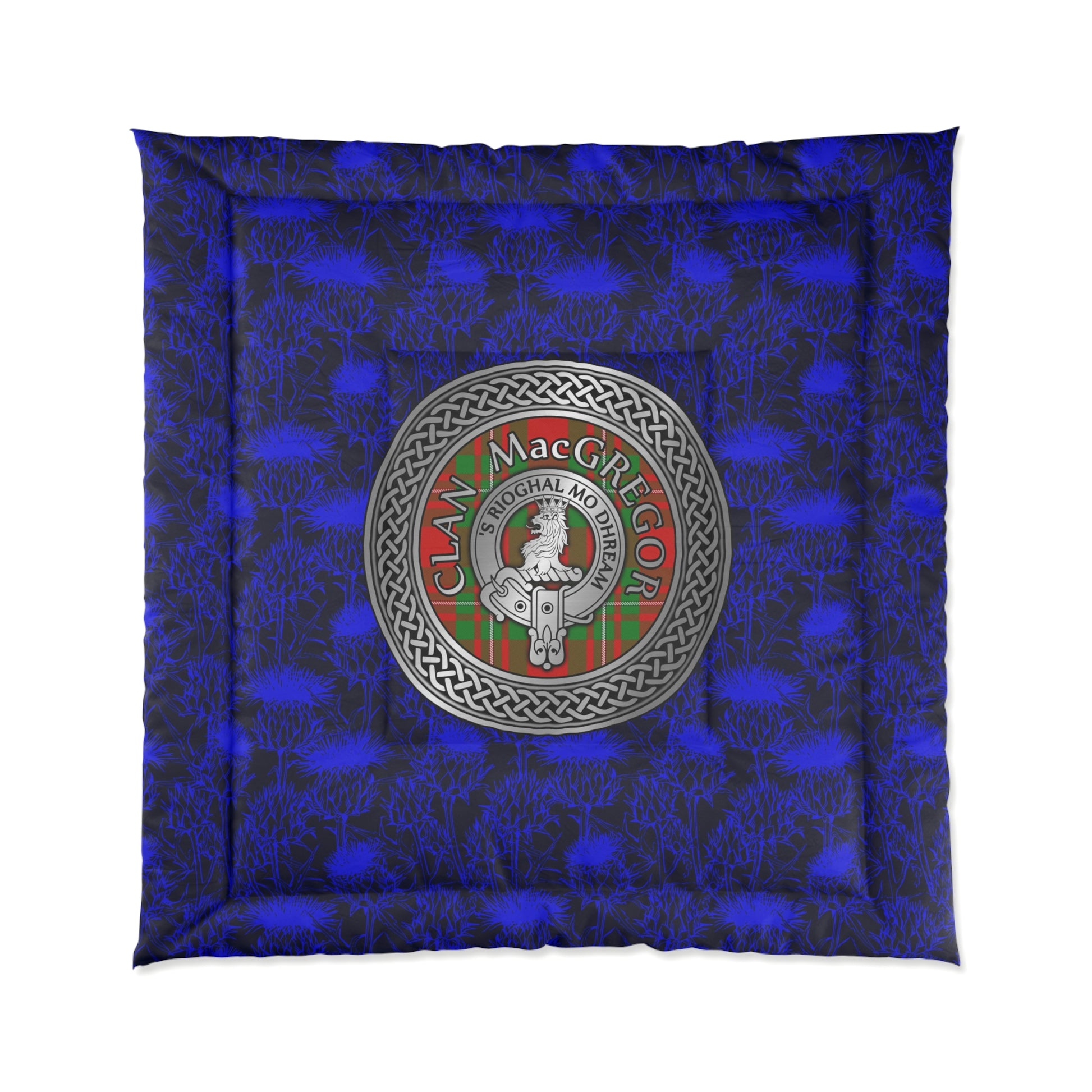 Clan MacGregor Crest & Tartan Comforter