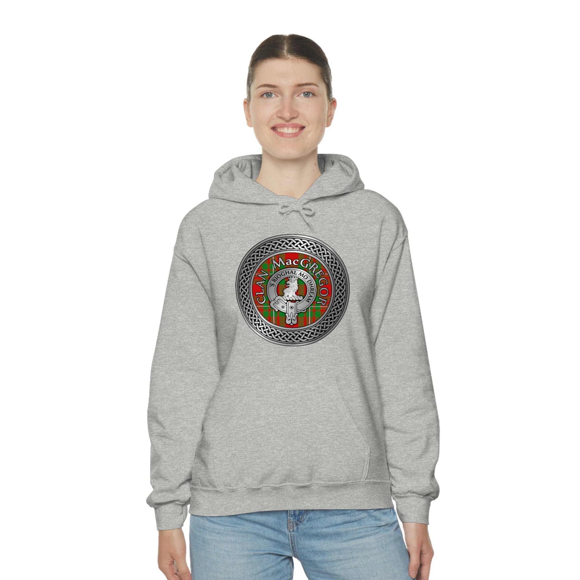 Clan MacGregor Crest & Tartan Unisex Heavy Blend™ Hooded Sweatshirt