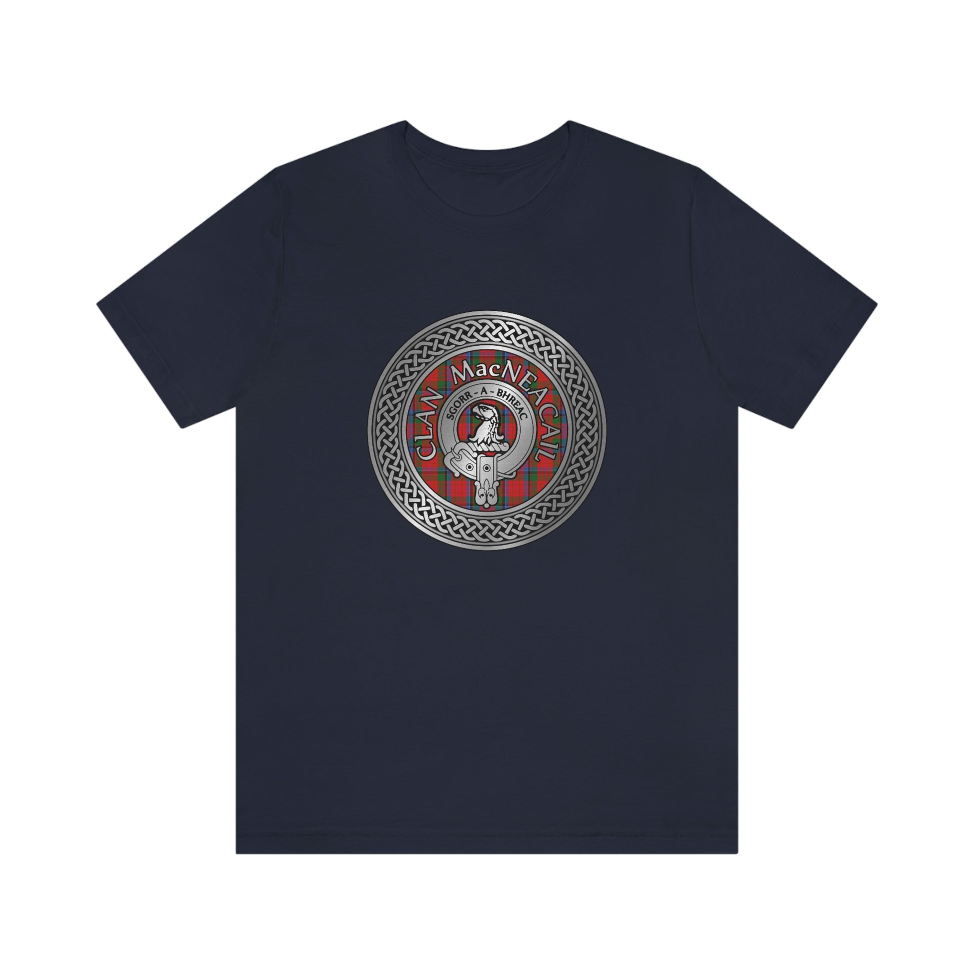 Clan MacNicol Crest & Tartan Knot T-Shirt