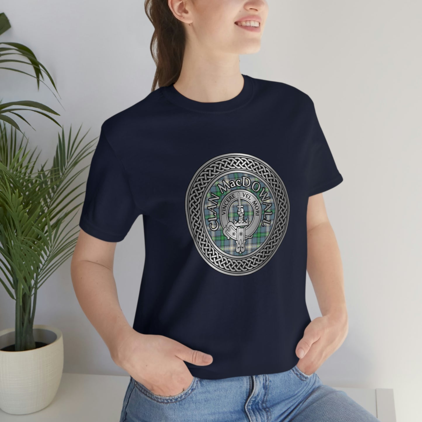 Clan MacDowall Crest & Tartan Knot T-Shirt