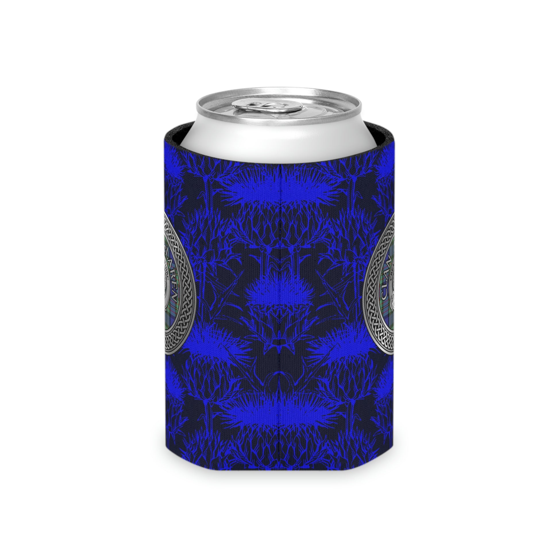 Clan MacLaren Crest & Tartan Celtic Knot Can Cooler