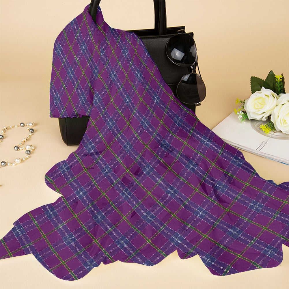 Clan Jackson Tartan Bias Chiffon Scarf