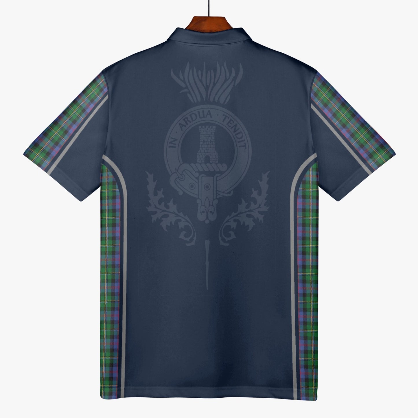 Clan Malcolm Crest & Tartan Polo Shirt