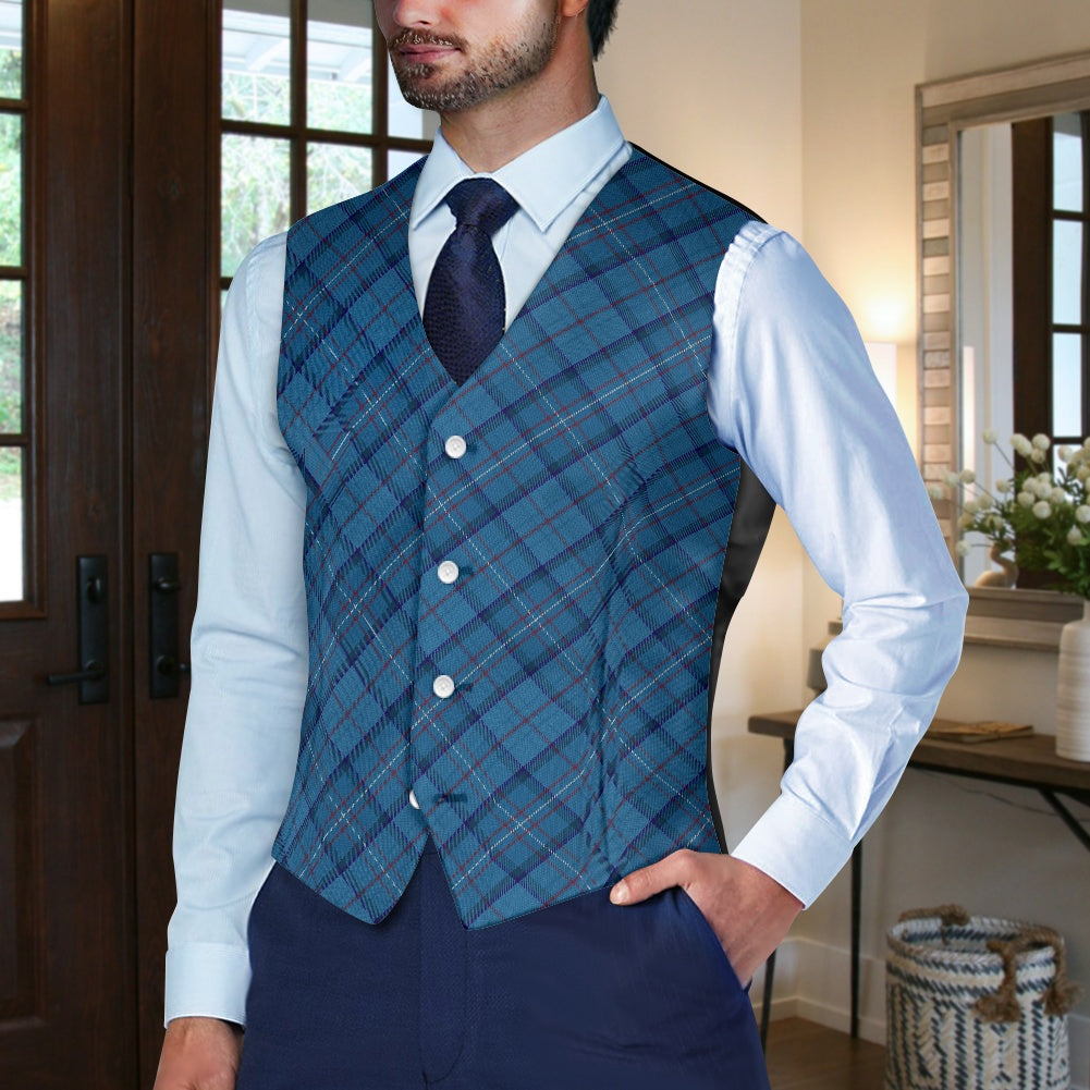 RAF Tartan Bias Suit vest jacket