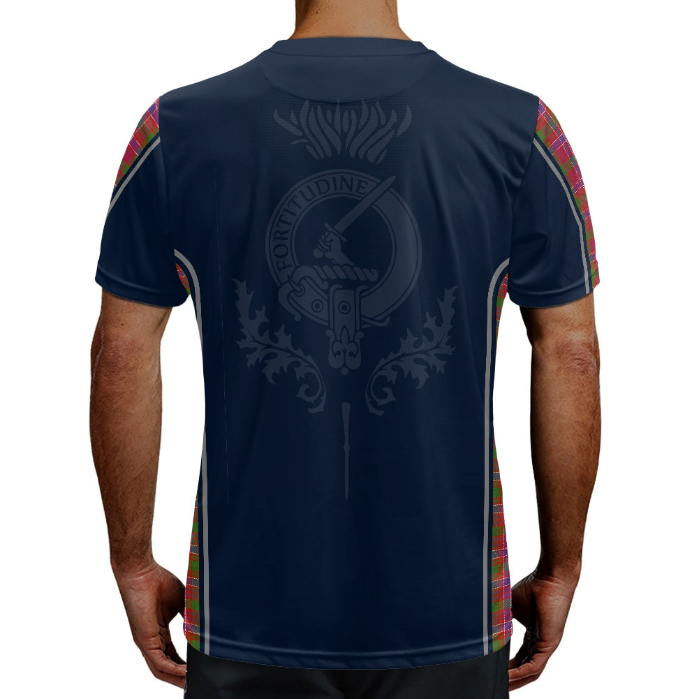 Clan MacRae Crest & Tartan Football Shirt