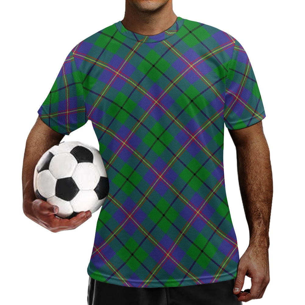 Clan Carmichael Tartan Football Shirt white