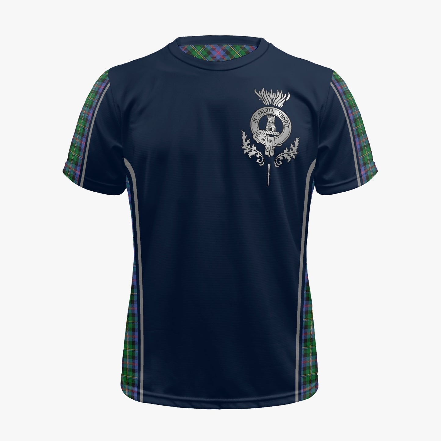 Clan Malcolm Crest & Tartan Soccer Jersey