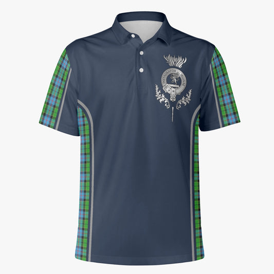 Clan Forsyth Crest & Tartan Polo Shirt