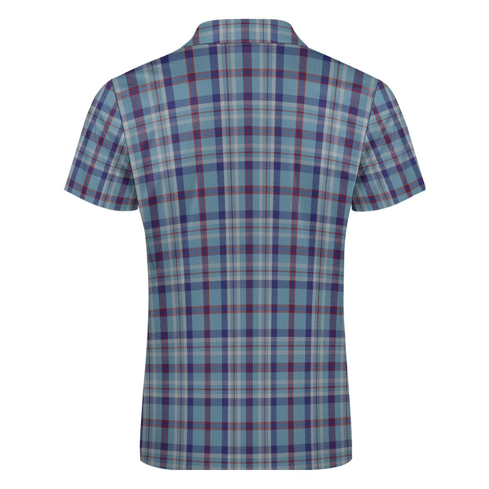 US State - Illinois Tartan Short sleeve polo shirt