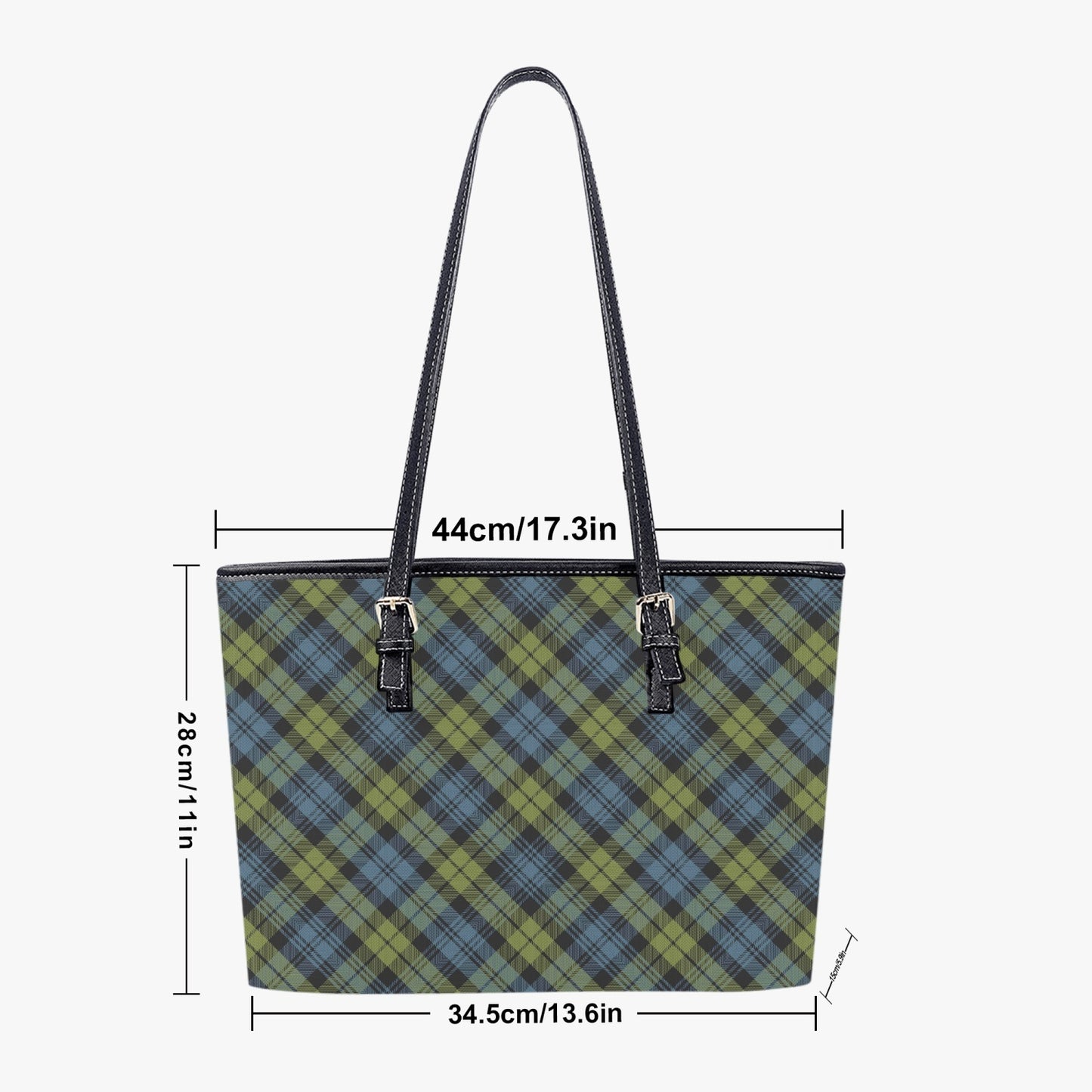 Clan Campbell Large Leather Tote Bag