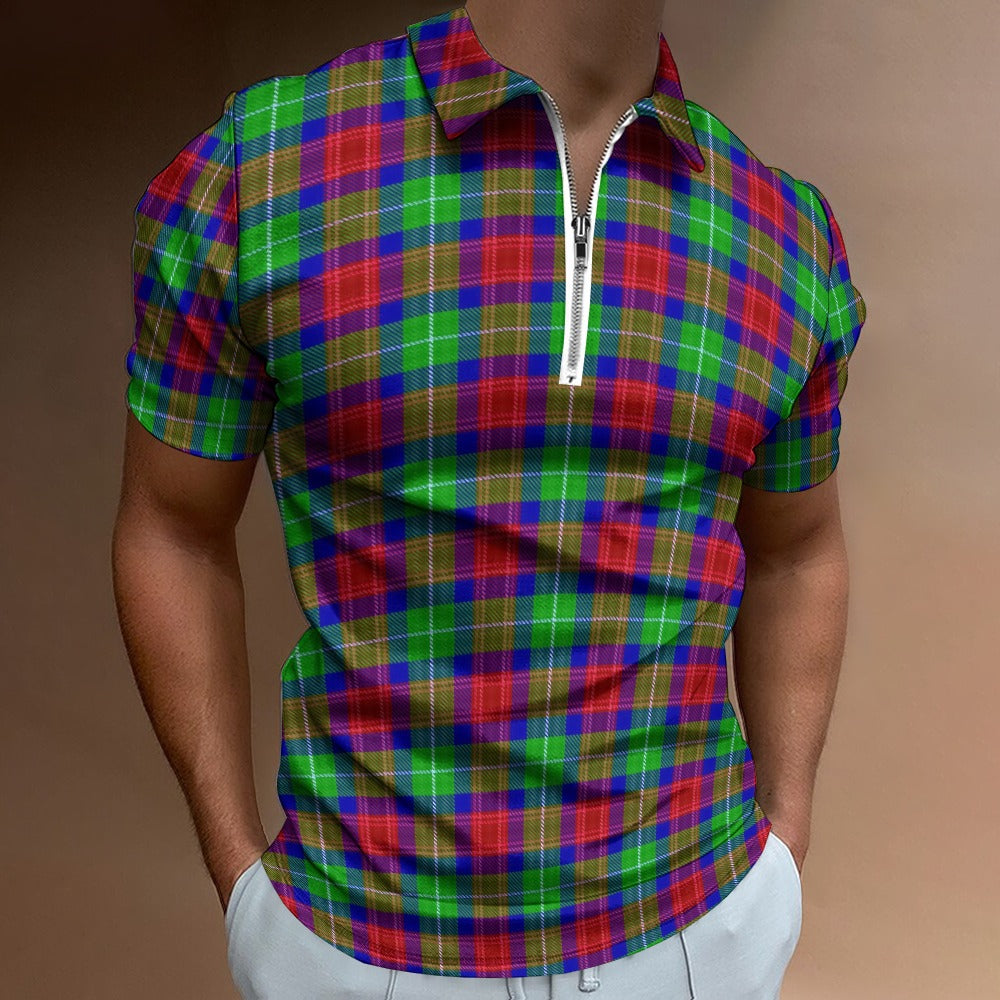 Clan Aiken Tartan Short sleeve polo shirt