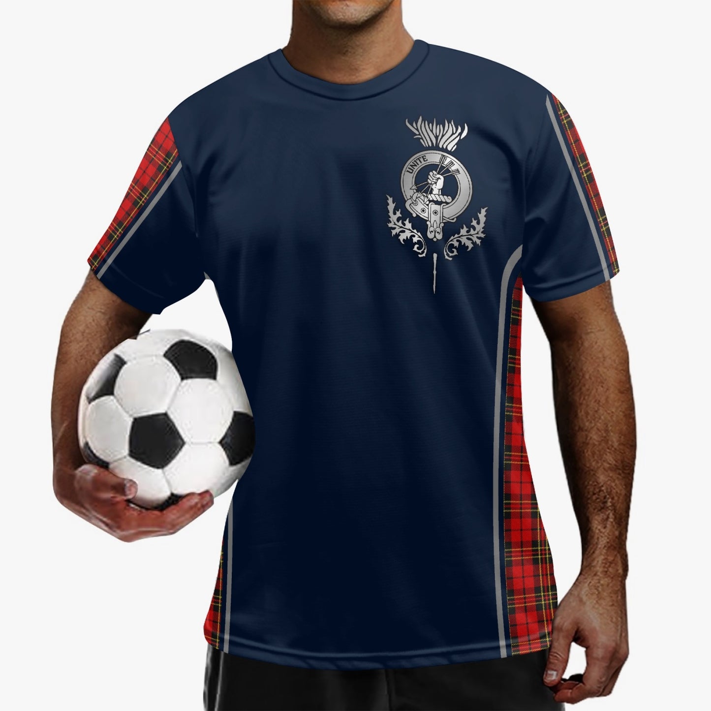 Clan Brodie Crest & Tartan Soccer Jersey