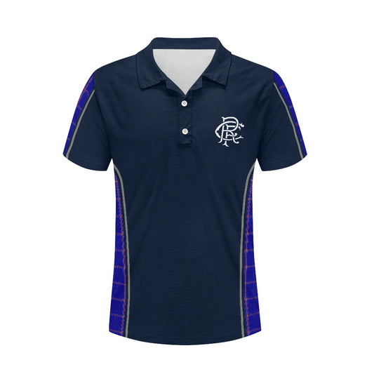 Rangers RFC Crest & Tartan Polo
