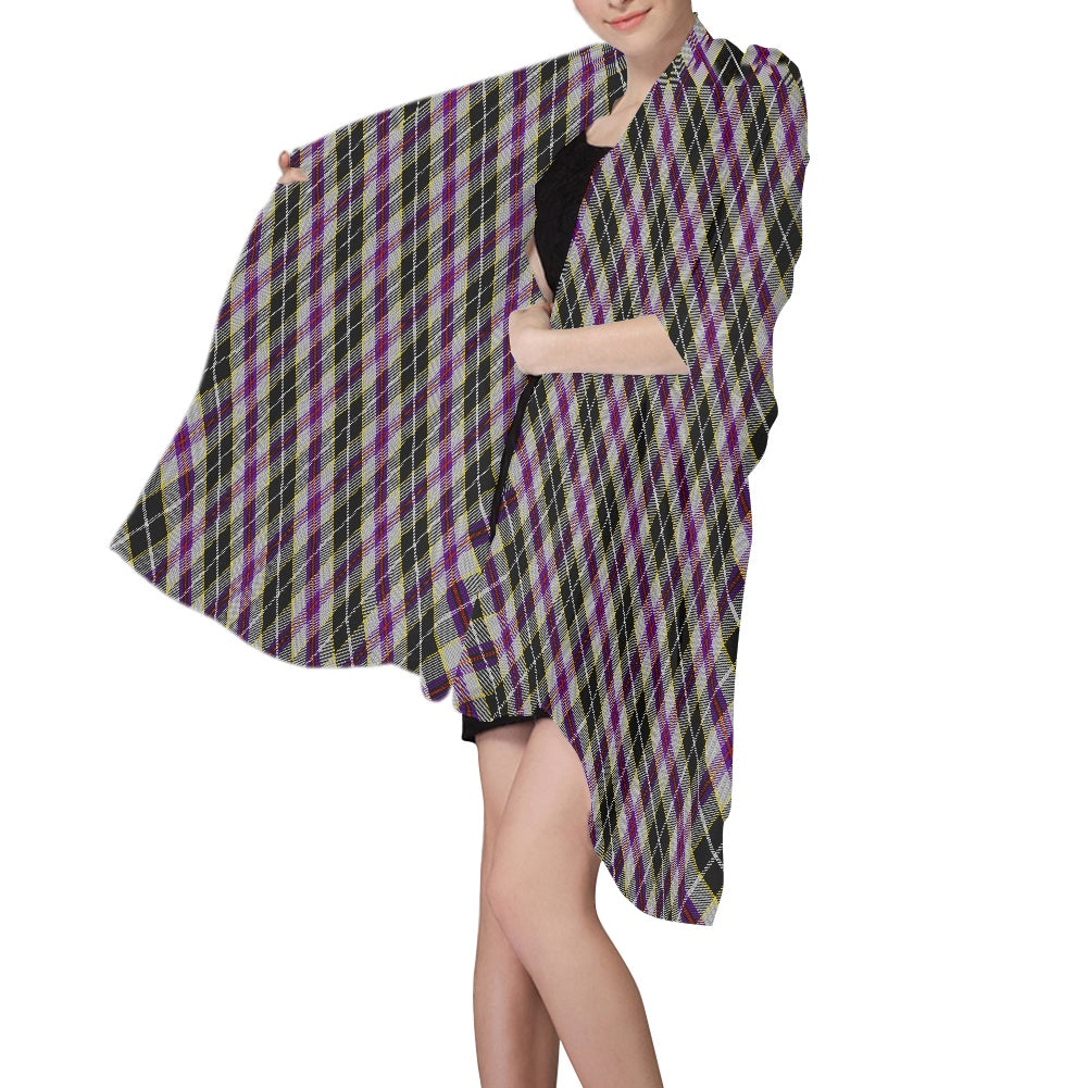 Cornish - Pengelley Tartan Bias Chiffon Scarf