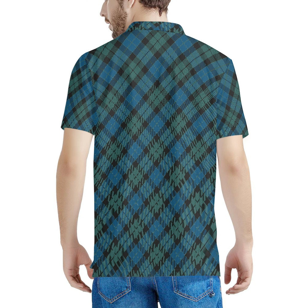 Clan MacKay Ancient Tartan Bias Polo