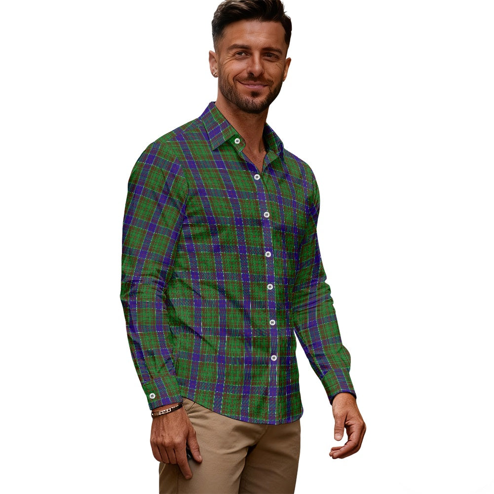 Clan Adams Tartan Men's long-sleeved shirt