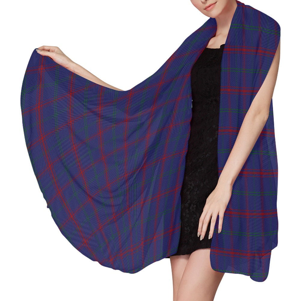 Clan Lynch Tartan Chiffon Scarf