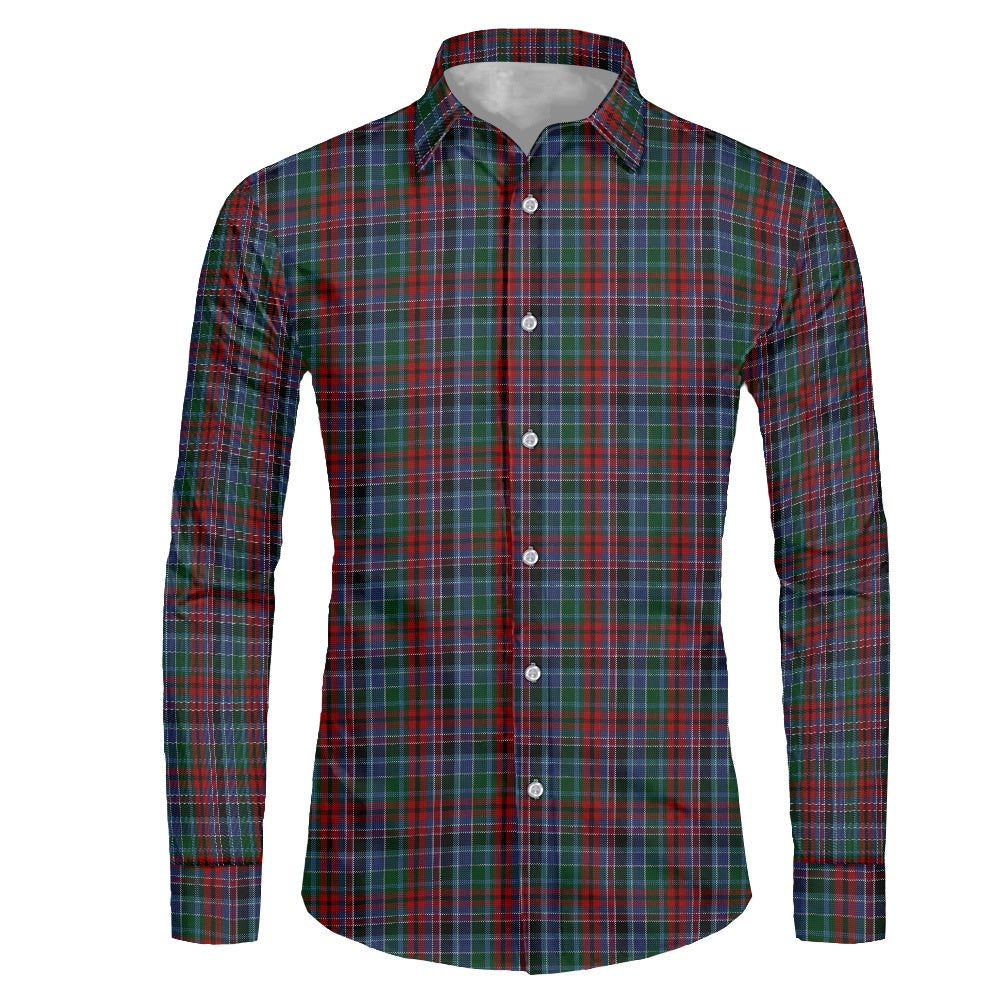 Clan Gordon Red Tartan Men's long-sleeved shirt
