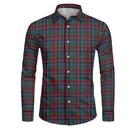Clan Gordon Red Tartan Men's long-sleeved shirt