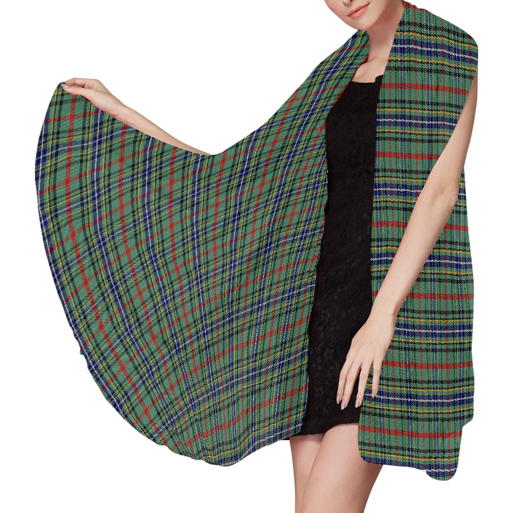 Clan Bisset Tartan Chiffon Scarf