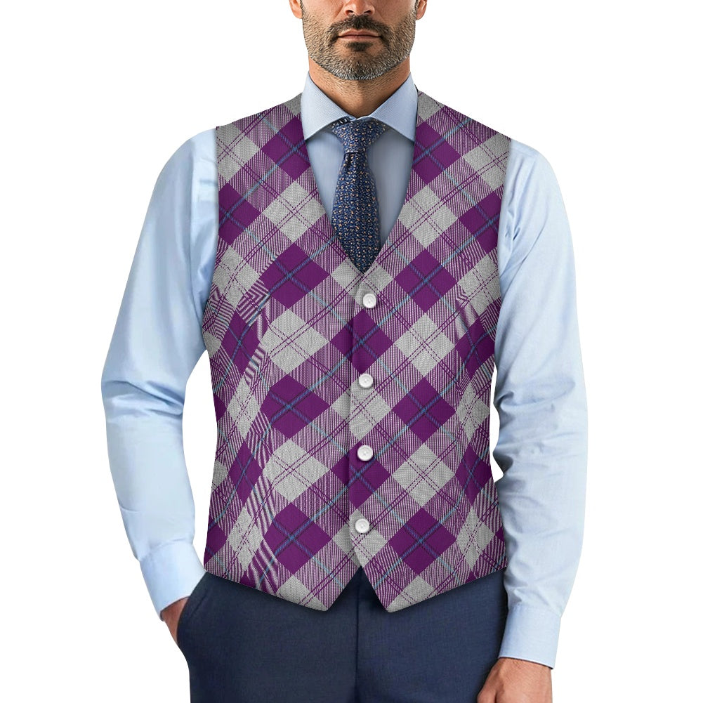Clan Cunningham Dress Purple Tartan Suit vest jacket