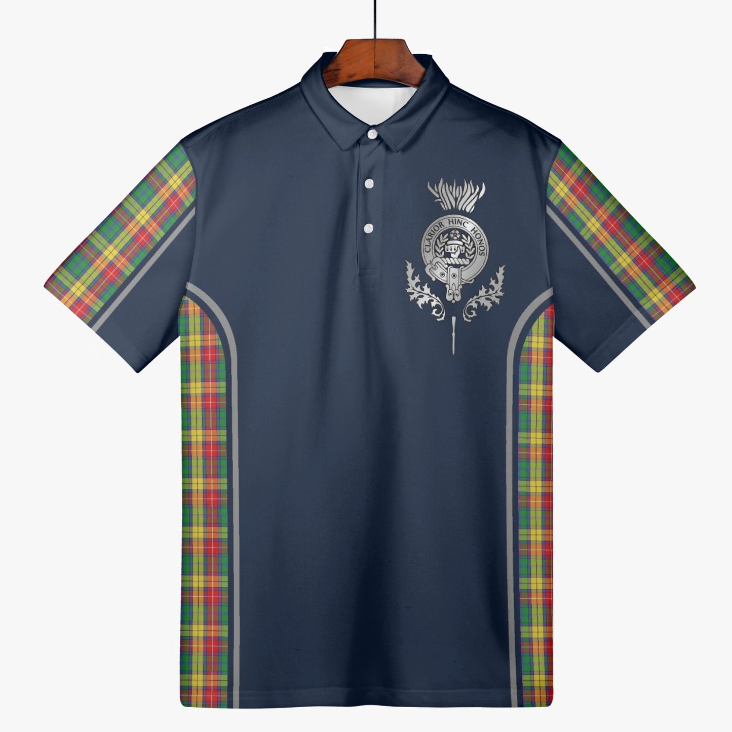 Clan Buchanan Crest & Tartan Polo Shirt