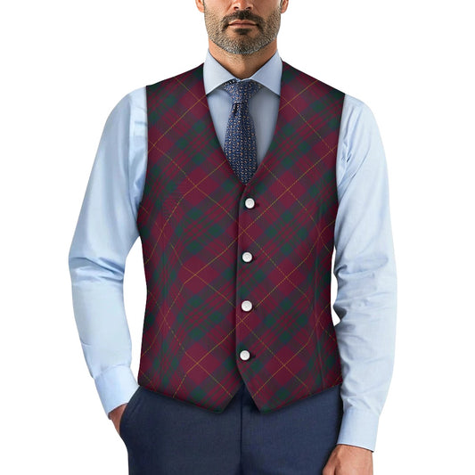 Clan Wanstall Tartan Bias Suit vest jacket