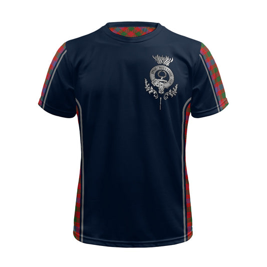 Clan Ross Crest & Tartan Football Shirt