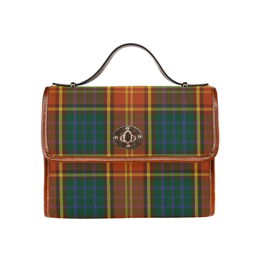 Irish County Roscommon Tartan Canvas Handbag