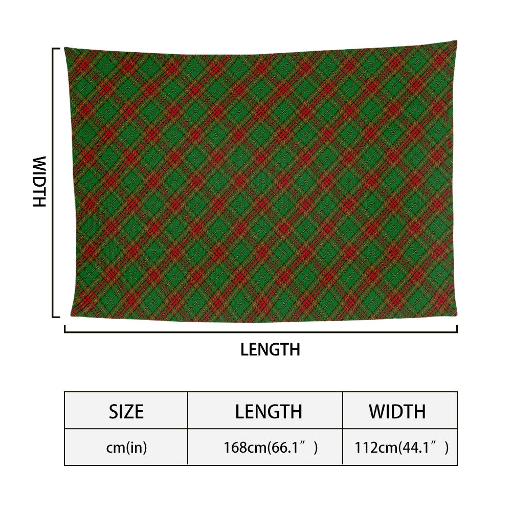 Irish County Cavan Tartan Bias Chiffon Scarf