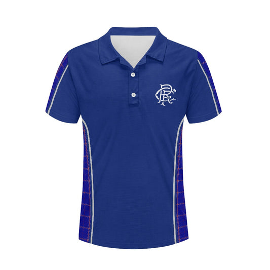 Rangers RFC Crest & Tartan Polo