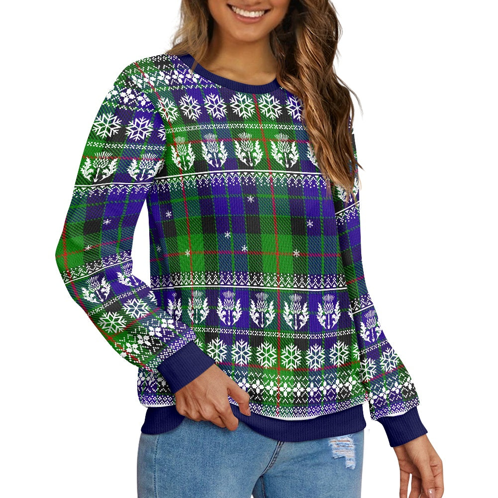 Clan Gunn Tartan Christmas Ugly Sweater