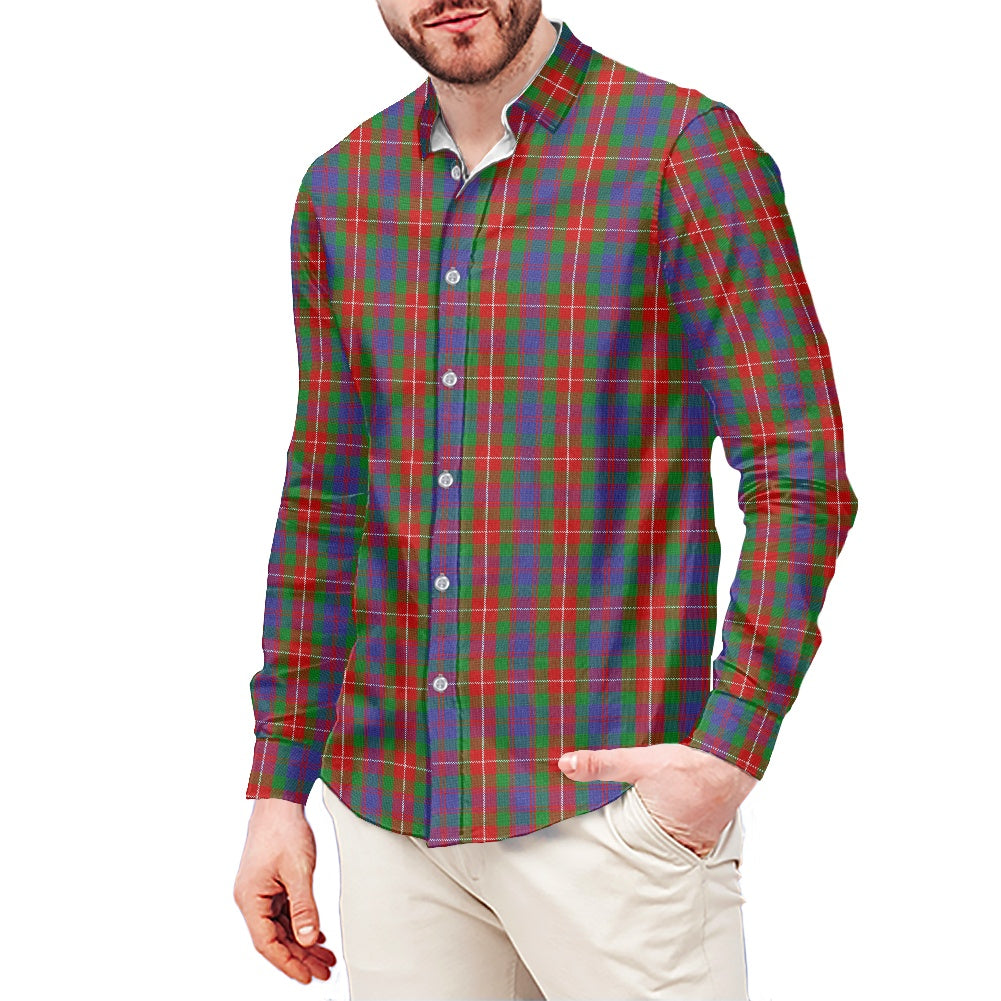 Clan Fraser of Lovat Tartan Men's long-sleeved shirt