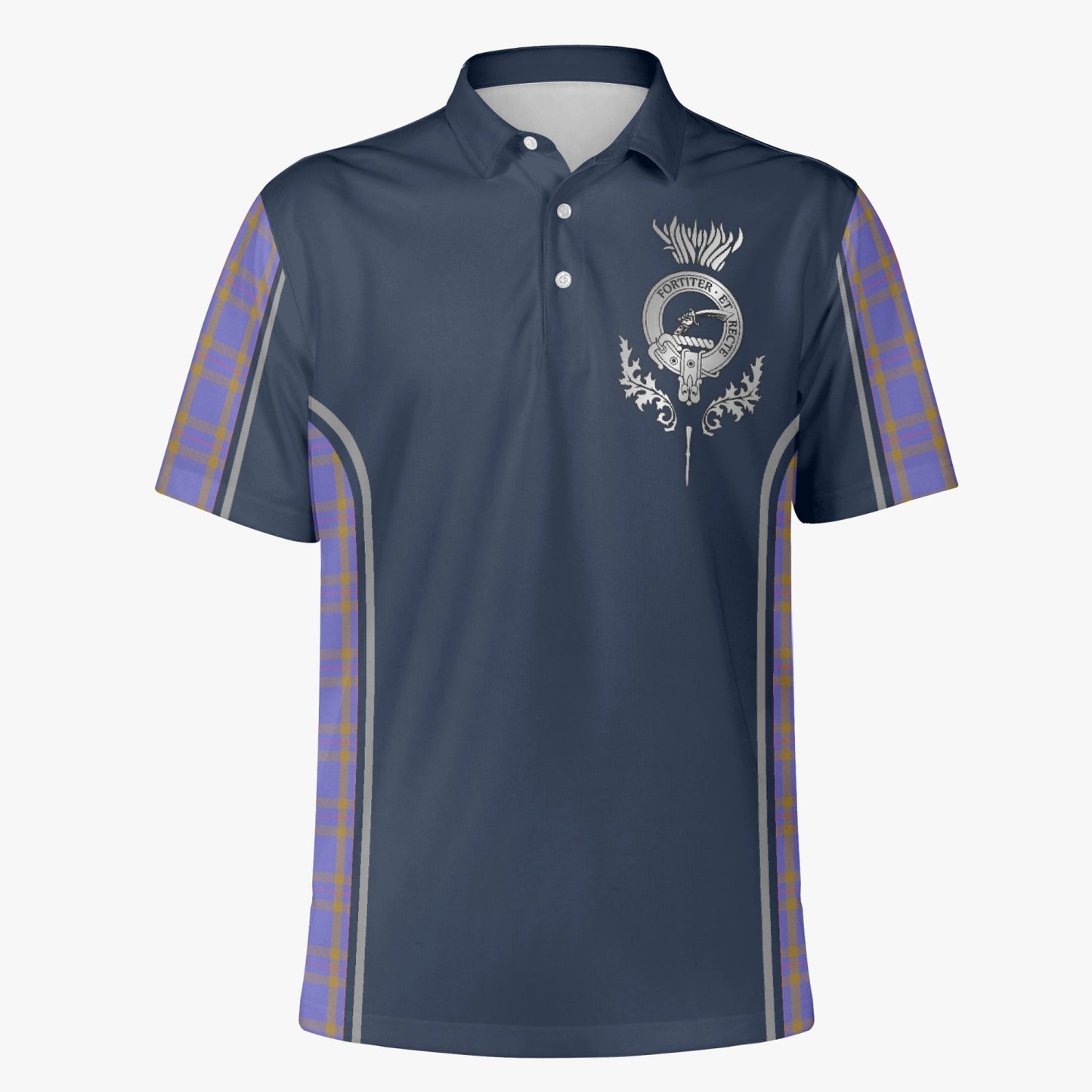 Clan Eliott Crest & Tartan Polo Shirt