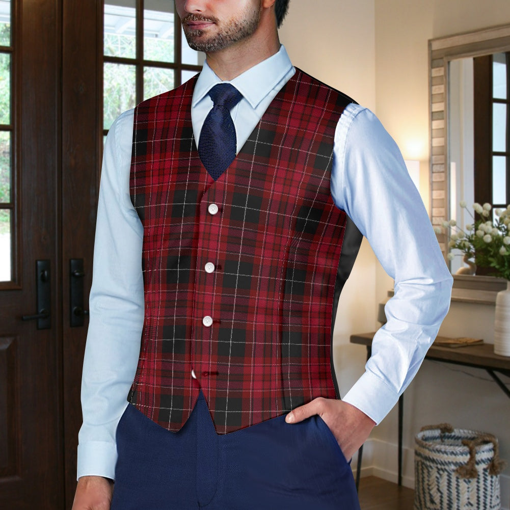 Pride of Wales Tartan Suit vest jacket