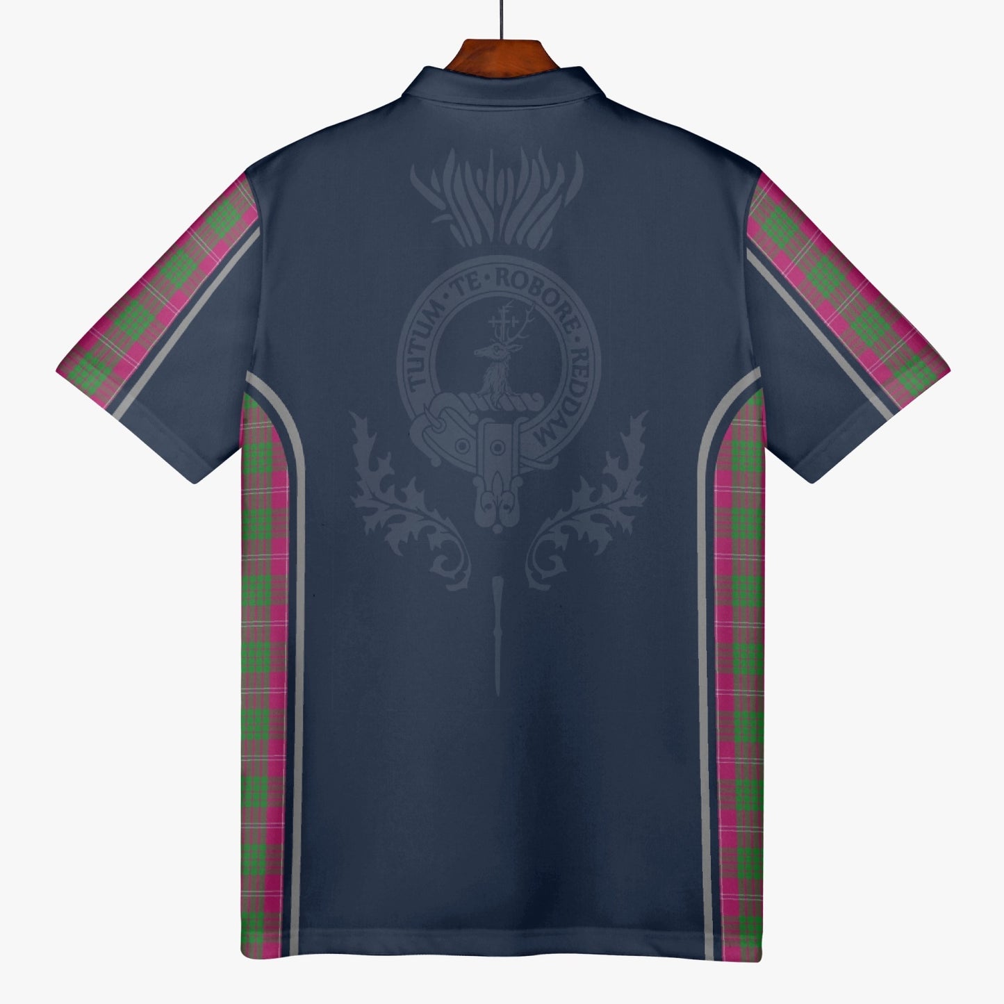 Clan Crawford Crest & Tartan Polo Shirt