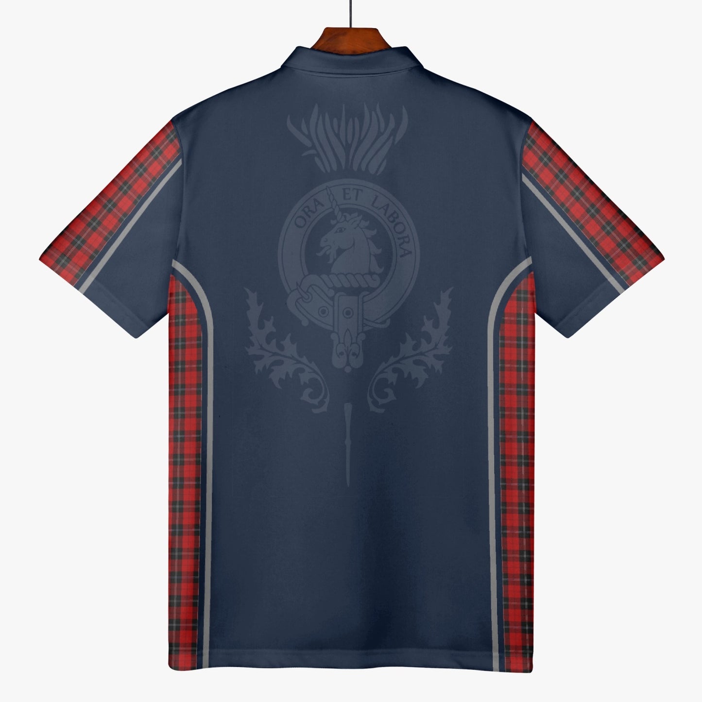 Clan Ramsay Crest & Tartan Polo Shirt