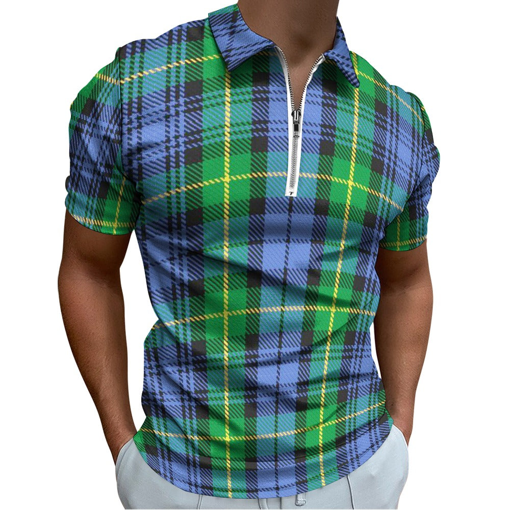 Clan Gordon Tartan Short sleeve polo shirt