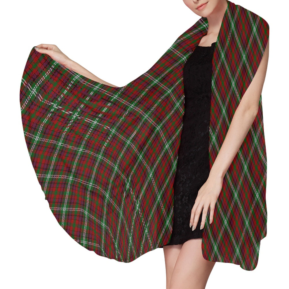 Clan Maguire Tartan Bias Chiffon Scarf