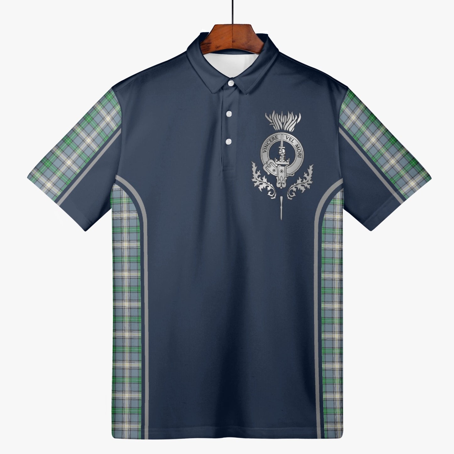 Clan MacDowall Crest & Tartan Polo Shirt