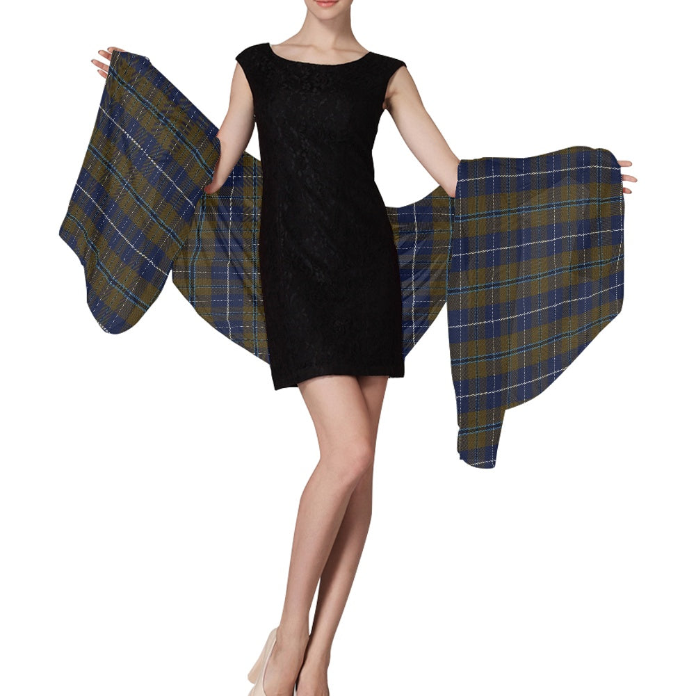 Clan Douglas Brown Tartan Chiffon Scarf