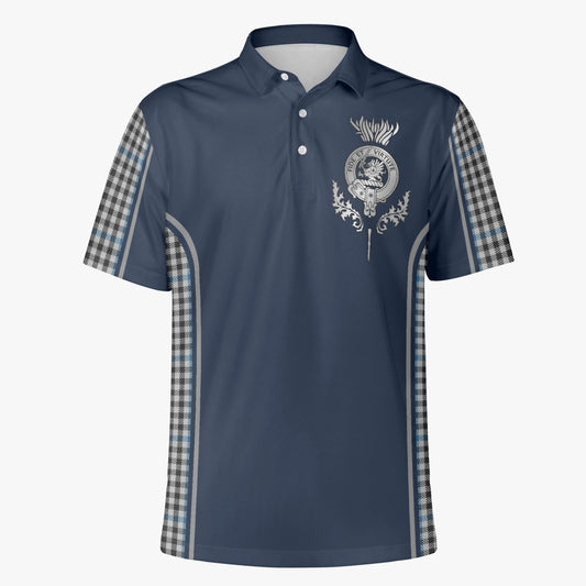 Clan Gladstone Crest & Tartan Polo Shirt