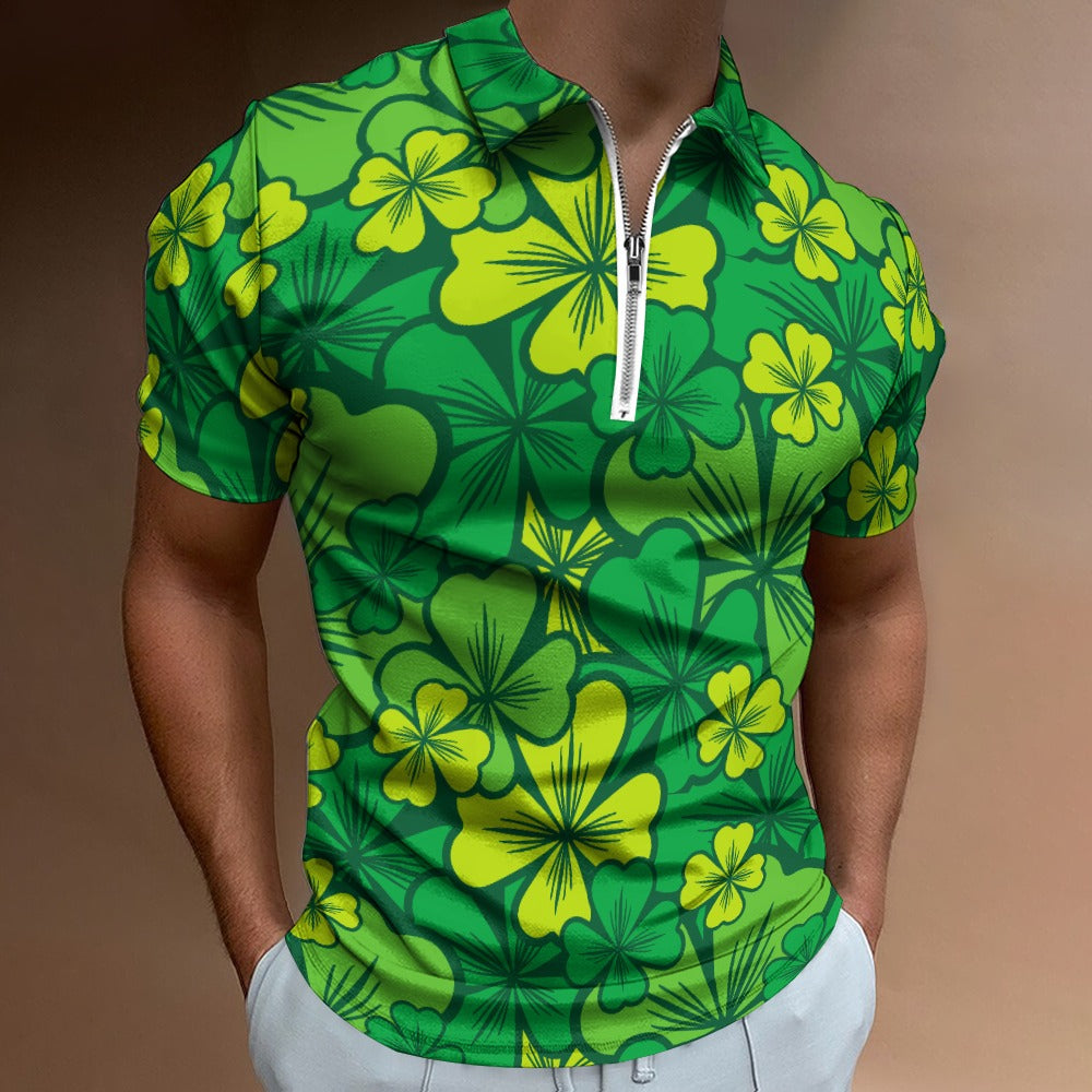 Irish Shamrock Short sleeve polo shirt