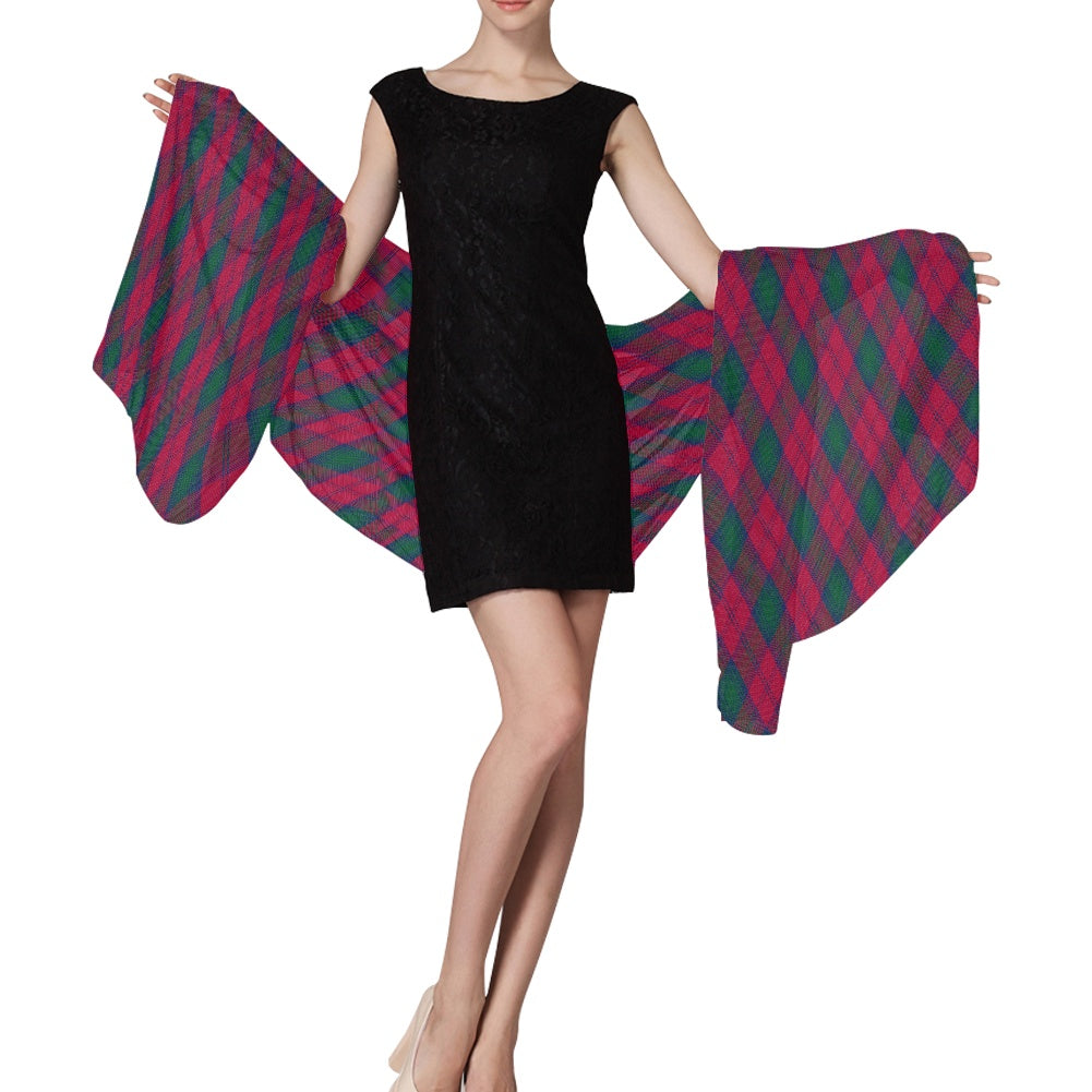 Clan Lindsay Tartan Bias Chiffon Scarf