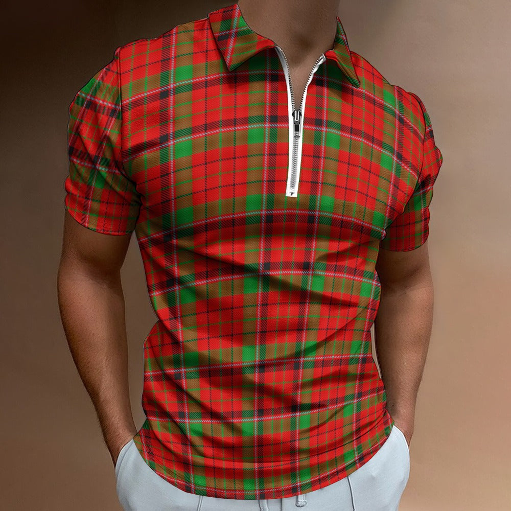 Clan Nicholson Tartan Short sleeve polo shirt