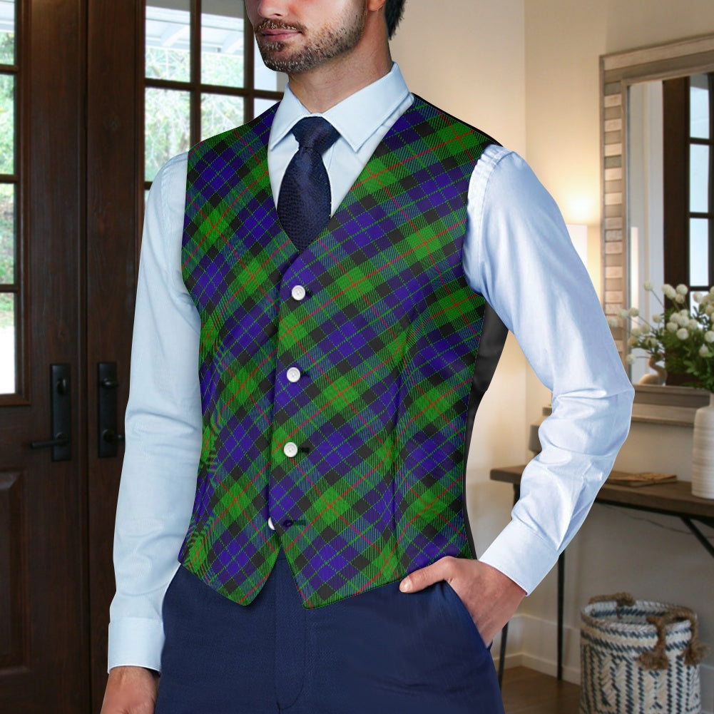 Clan Gunn Tartan Suit vest jacket